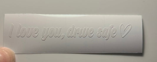I Love You Car Decal | Vinyl Sticker