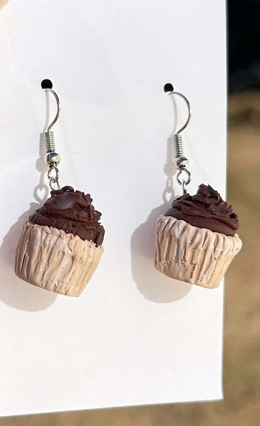Whimsical Cupcake Earrings – Sweet Treat Jewelry