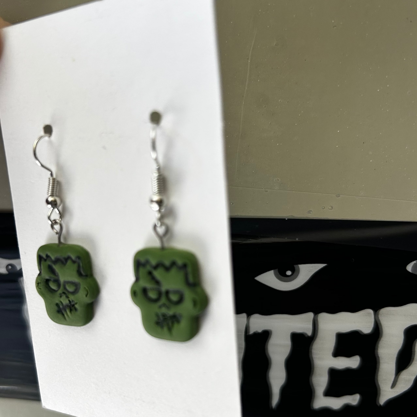 Frankenstein Earrings | Halloween Jewelry
