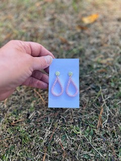 Pink Oval Cheetah Print