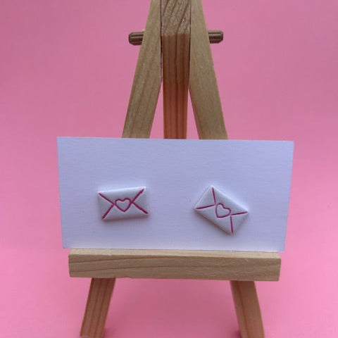 Envelope Stud Earrings – Romantic Love Letter Stud Earrings for Women