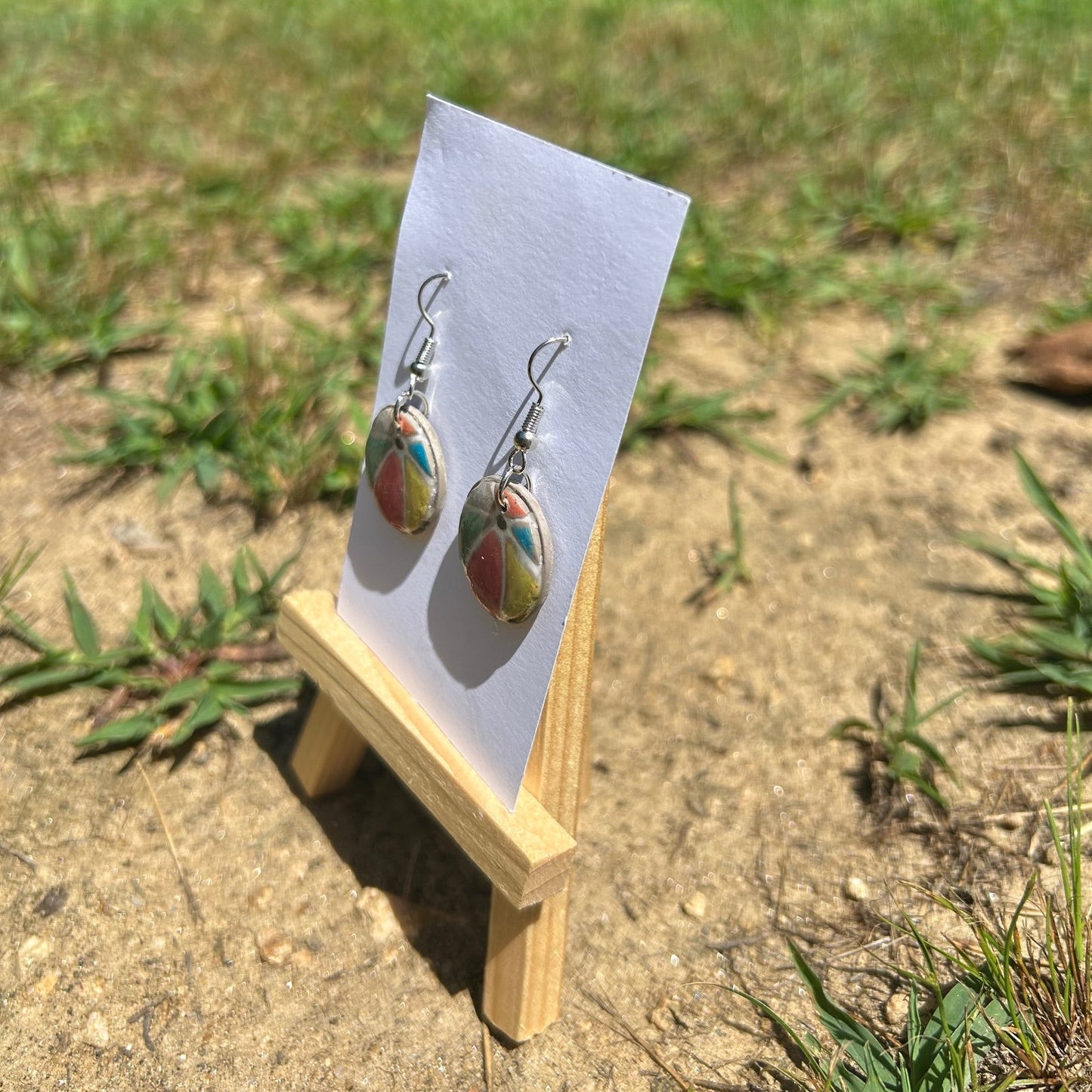 Beach Ball Dangle Earrings