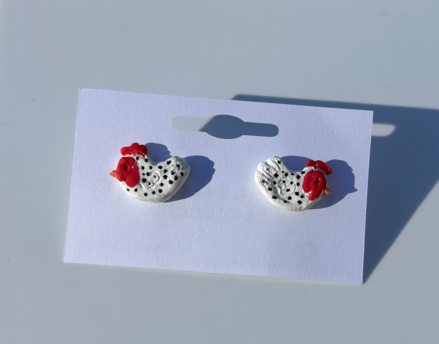 Chicken Stud Earrings