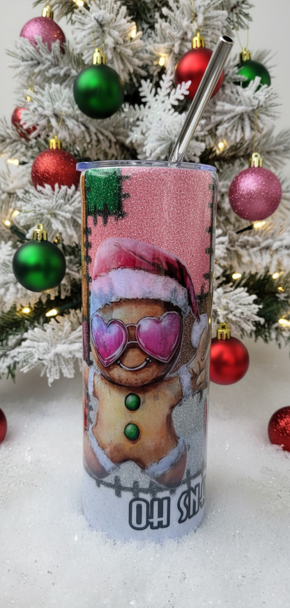 Oh Snap! Gingerbread Man Christmas Tumbler