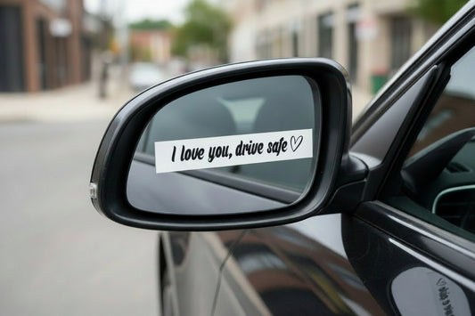 I love you, drive safe decal