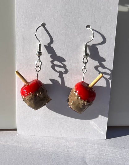 Candy Apple Earrings | Candy Apple Inspired Jewelry