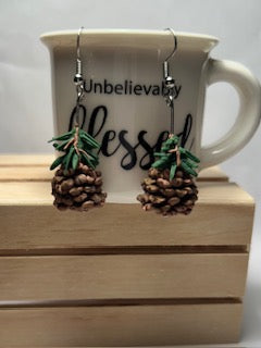 Pinecone Earrings