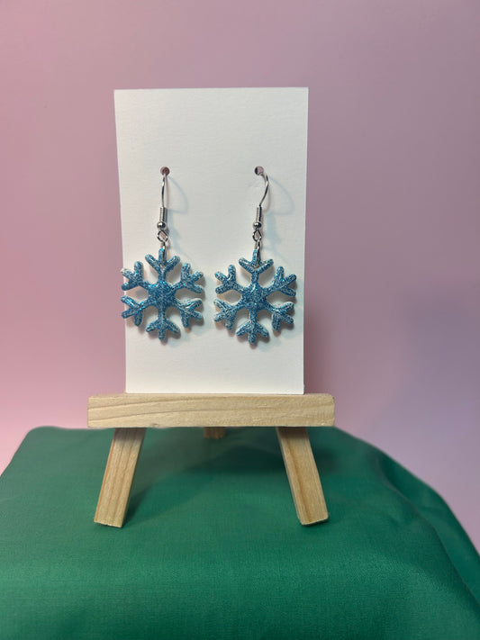 Glittery Snowflake Dangle