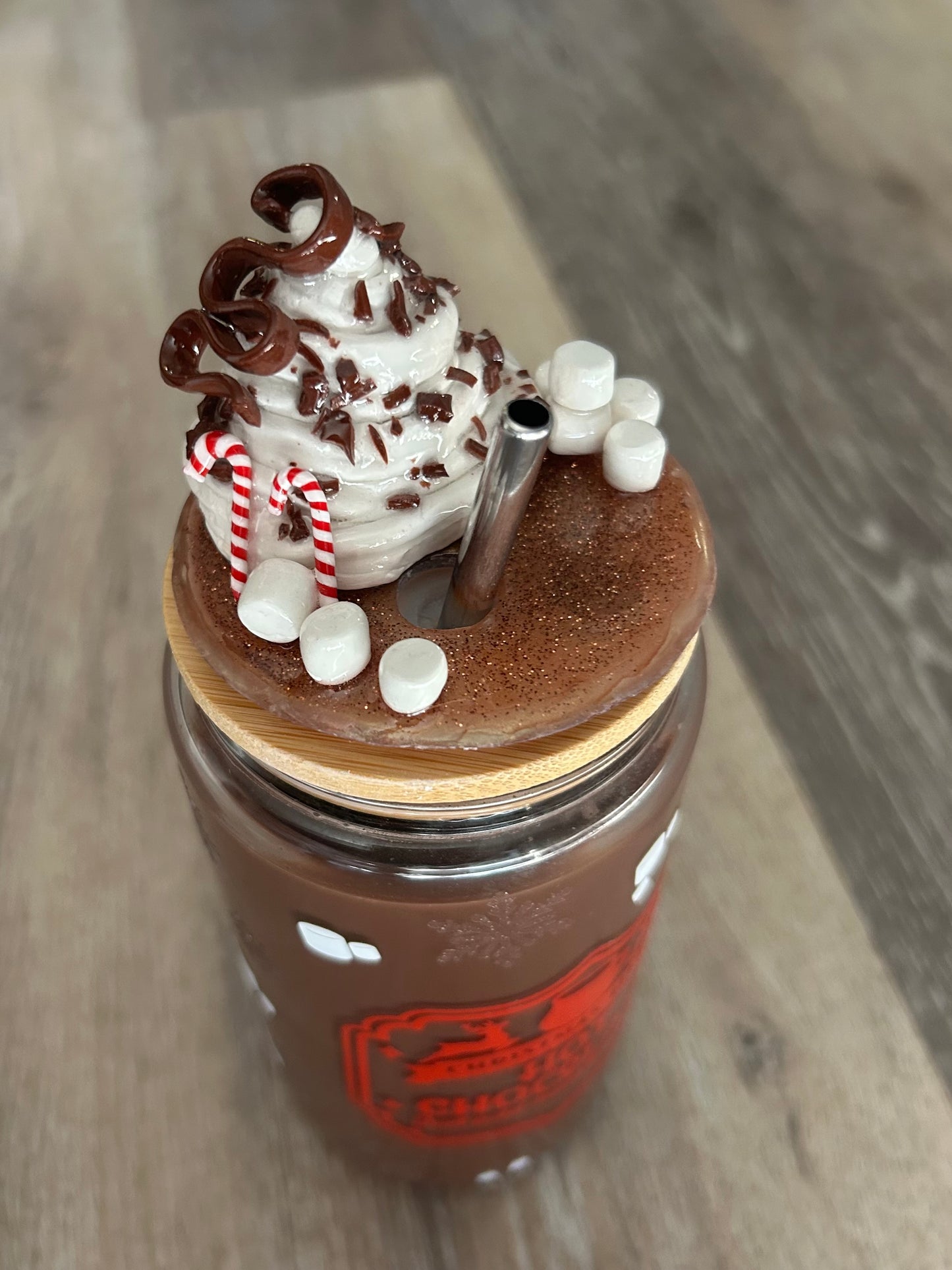 Snowglobe Hot Chocolate Tumbler Cup