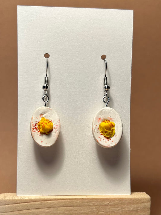 Deviled Egg Polymer Clay Earrings