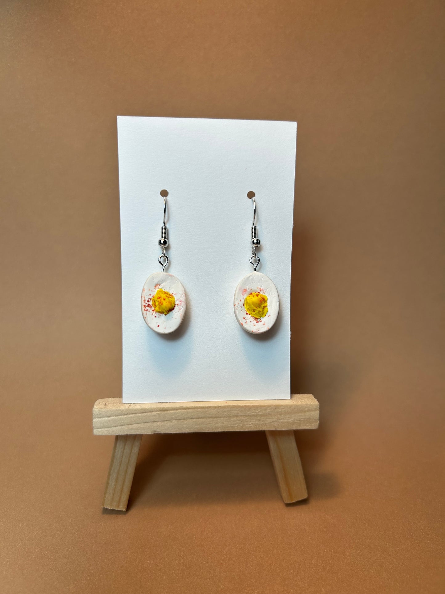 Deviled Egg Polymer Clay Earrings