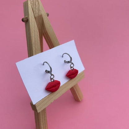 Red Lip Earrings – Bold Kiss Statement Jewelry