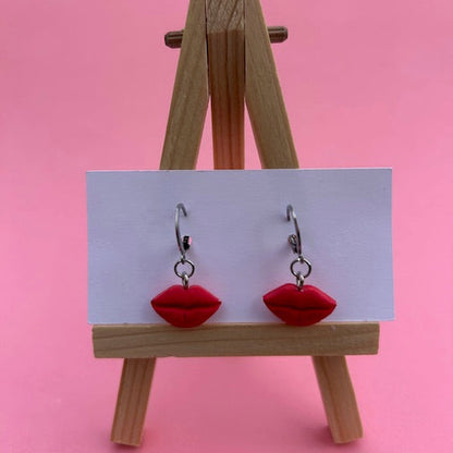 Red Lip Earrings – Bold Kiss Statement Jewelry