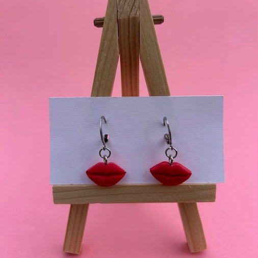 Red Lip Earrings – Bold Kiss Statement Jewelry