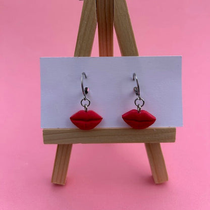 Red Lip Earrings – Bold Kiss Statement Jewelry