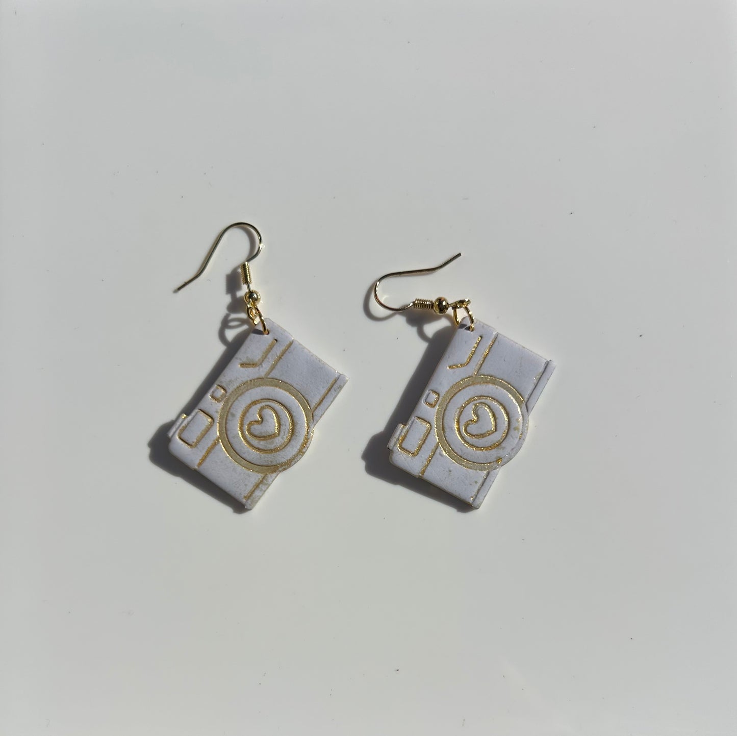 Cute Mini Camera Dangle Earrings, Photographer Gift, Lightweight Statement Jewelry
