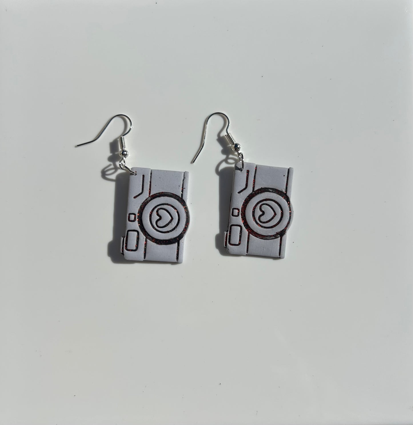 Cute Mini Camera Dangle Earrings, Photographer Gift, Lightweight Statement Jewelry