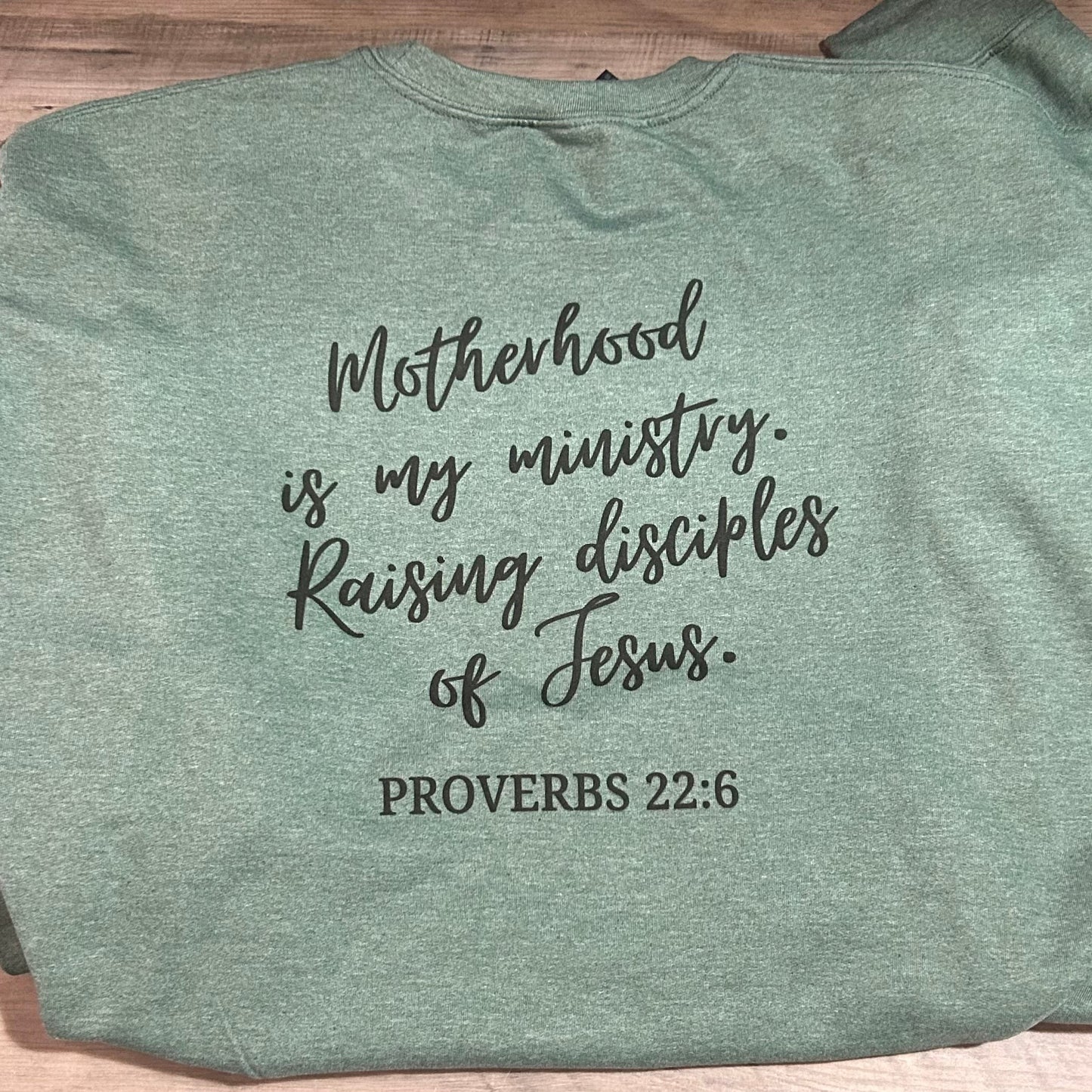 Motherhood Is My Ministry Christian Mom Sweatshirt