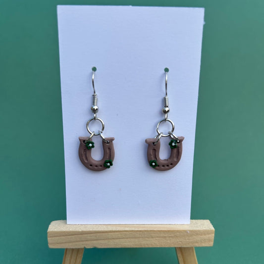 Horseshoe Clover Earrings