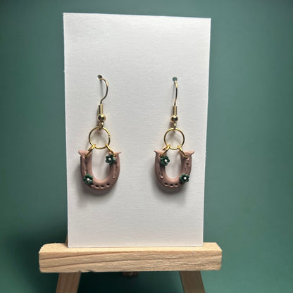 Horseshoe Clover Earrings
