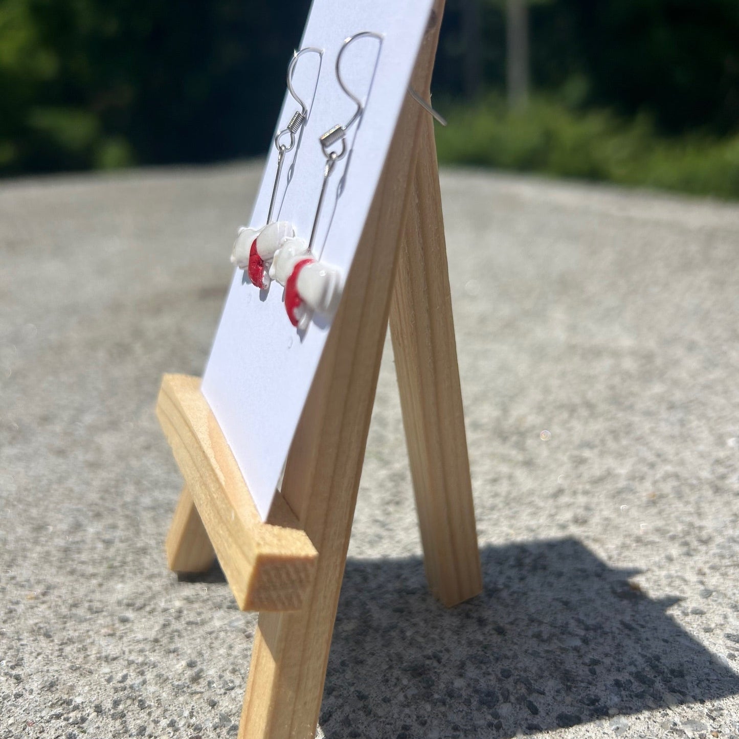 Handmade Diploma Earrings – Resin-Sealed Hook Earrings