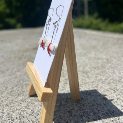 Handmade Diploma Earrings – Resin-Sealed Hook Earrings