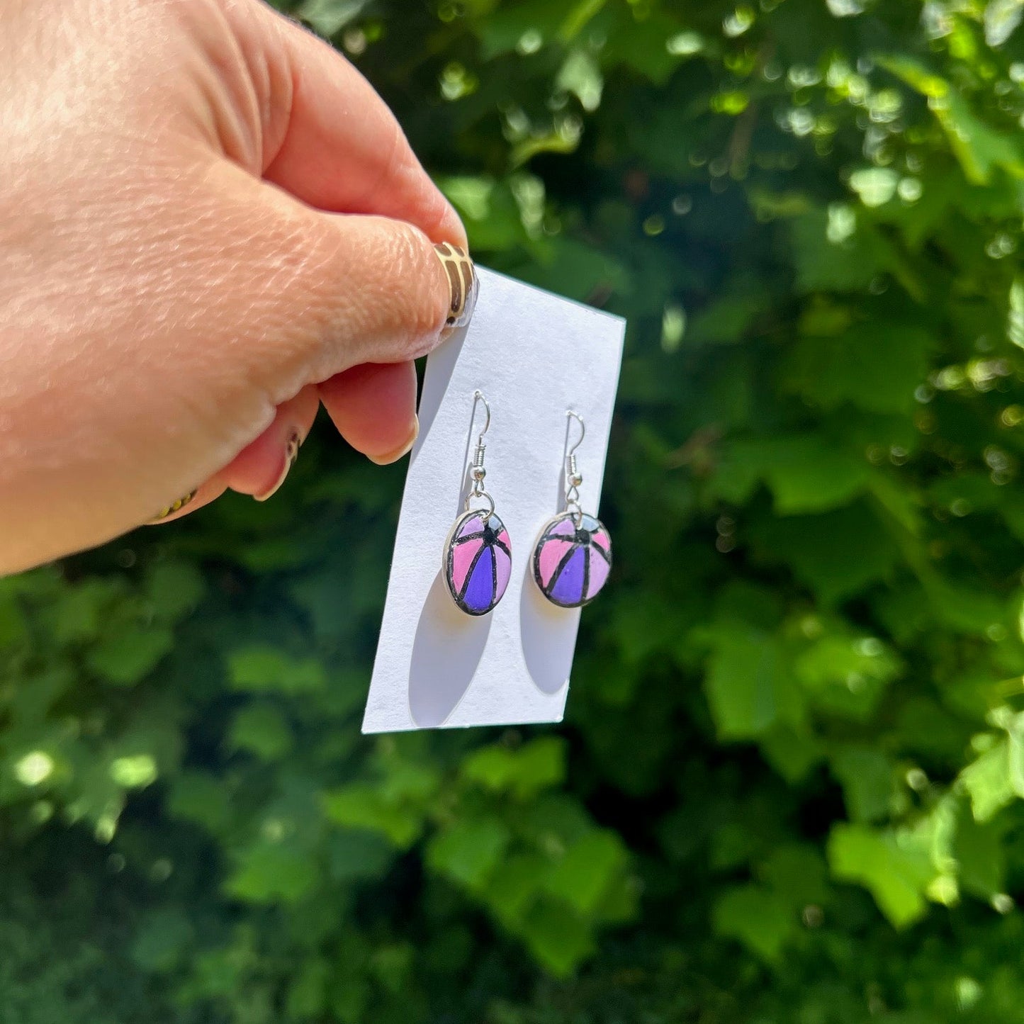 Beach Ball Dangle Earrings